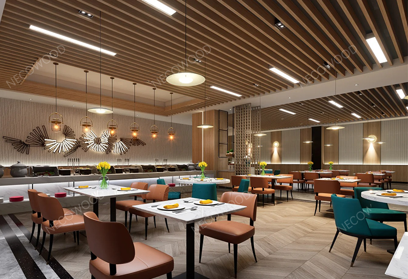 Necowood wprowadza na rynek wysokiej jakości panele sufitowe WPC i ścienne WPC do globalnego budownictwa mieszkaniowego i komercyjnego